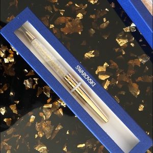 NIB swarovski gold-tone pen